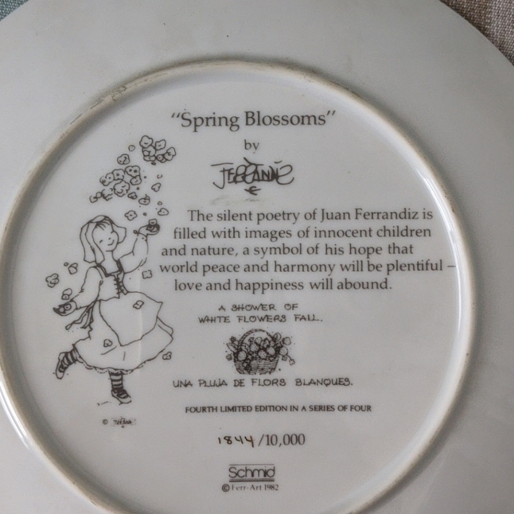 Spring blossoms plate - Picture 2 of 2